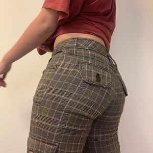 size 1/2 plaid low waisted bell bottom pants